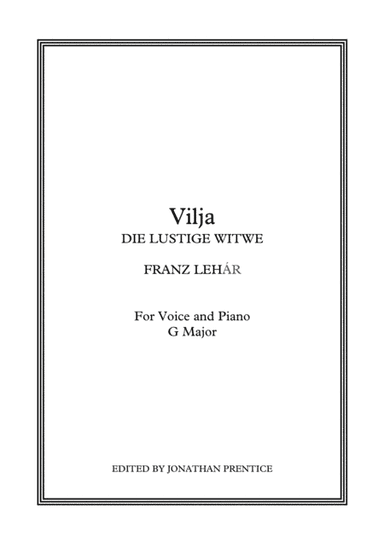 Vilja - Die Lustige Witwe (G Major) (arr. Jonathan Prentice)