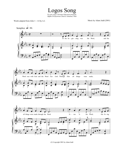 LOGOS Song (Unison Treble)