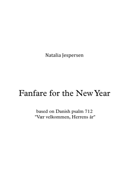Fanfare for the New Year
