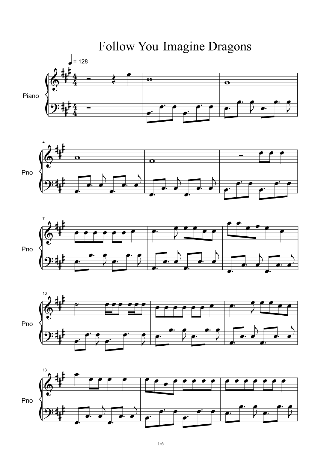 Follow You (arr. Imagine Dragons)