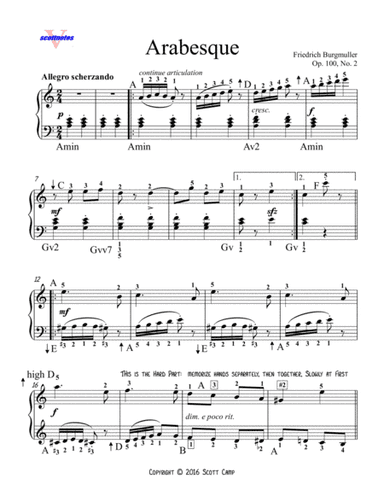 Arabesque (Burgmuller) (arr. Scott Camp)