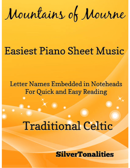 Mountains of Mourne Easiest Piano Sheet Music (arr. SilverTonalities)