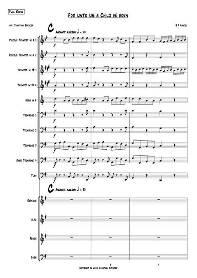For Unto Us a Child is Born (Messiah) (arr. Jonathan Spencer)