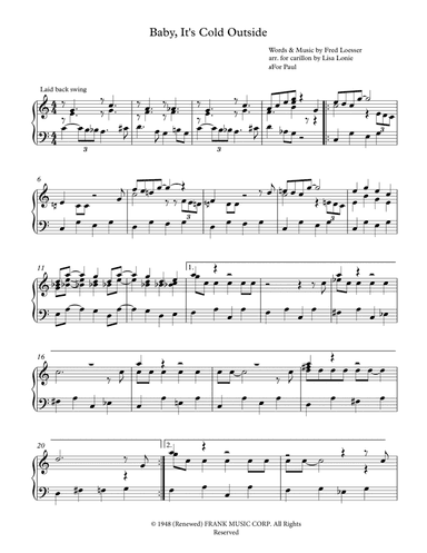 Baby, It's Cold Outside (arr. Lisa Lonie)