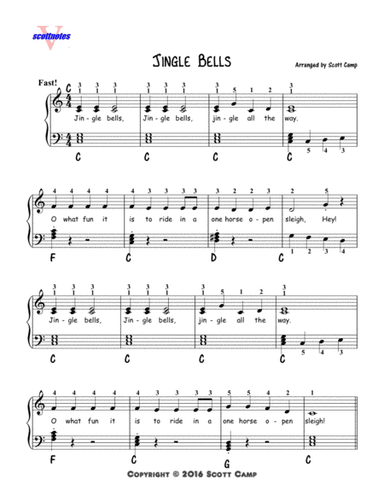 Jingle Bells (Second Year Piano Students) (arr. Scott Camp)