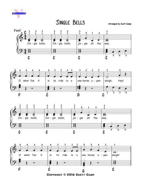 Jingle Bells (Second Year Piano Students) (arr. Scott Camp)