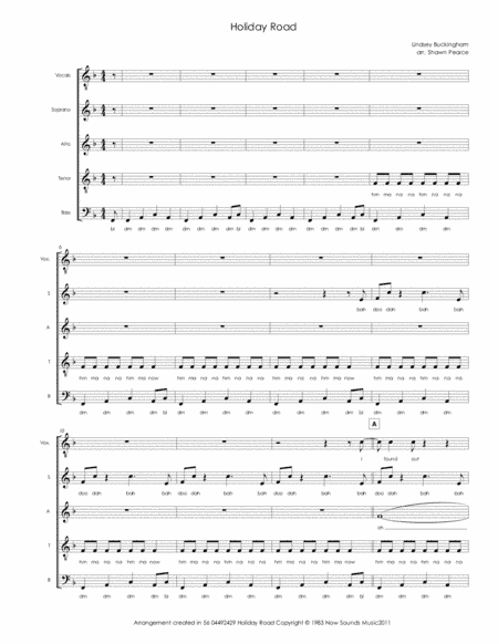 Holiday Road (arr. Shawn Pearce)