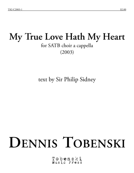 My True Love Hath My Heart