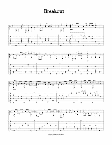 Breakout (For Fingerstyle Guitar Tuned CGDGAD)