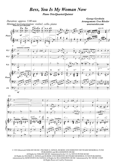 Bess, You Is My Woman (arr. Uwe Roessler Rössler Rassler)