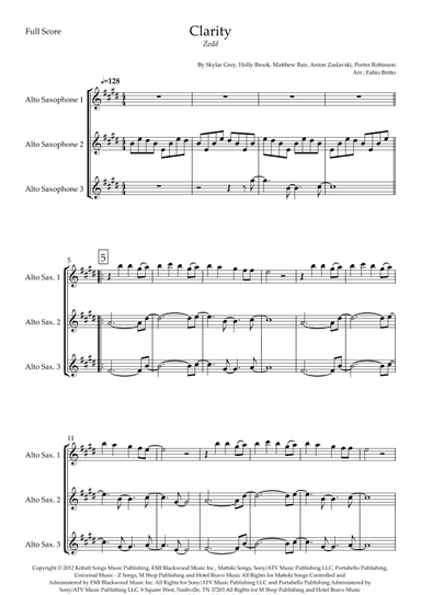 Clarity (arr. Fabio Britto)