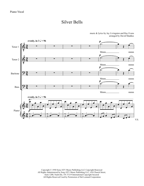 Silver Bells (arr. David Maddux)