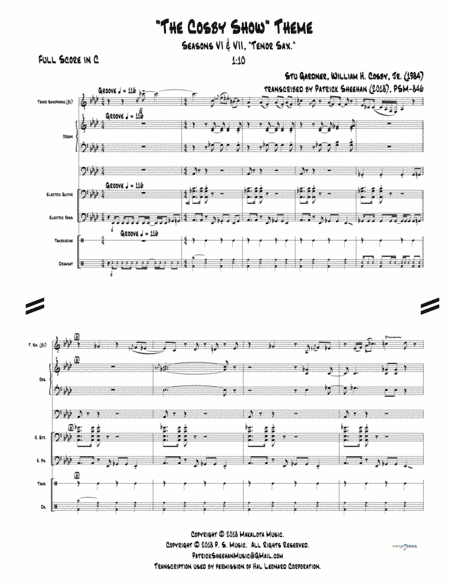 Bil Cosby Show - Bg Cues (arr. Patrick Sheehan)