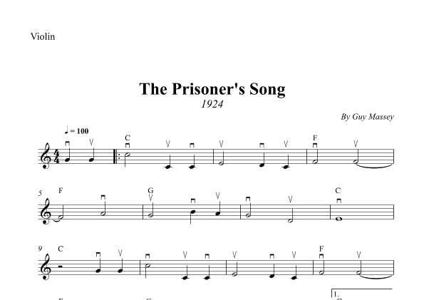 The Prisoner's Song (arr. Wesley S. SIlva)