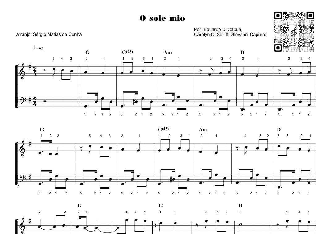 O Sole Mio (arr. Sérgio Matias da Cunha)