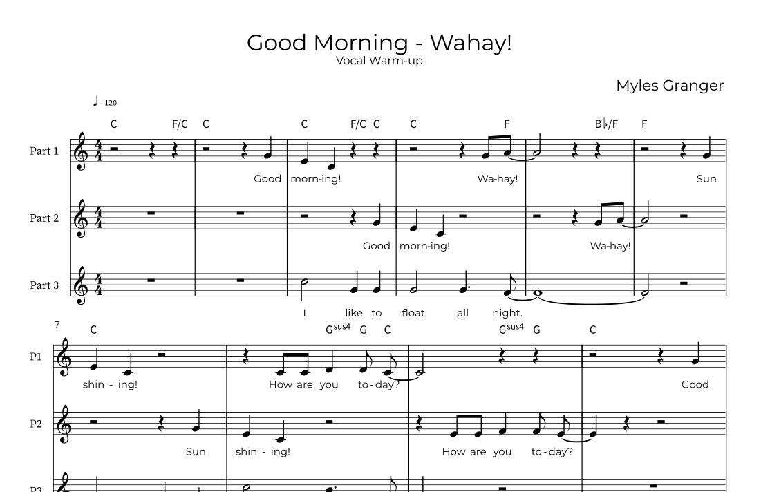 Good Morning - Wahay!