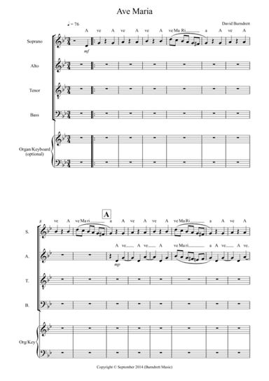 Ave Maria (SATB) for Choir