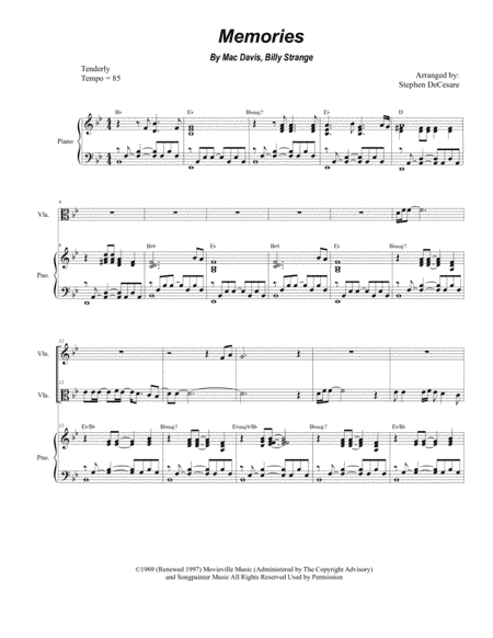 Memories (arr. Stephen DeCesare)