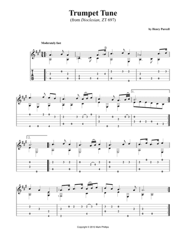 Trumpet Tune (from Dioclesian) (arr. Mark Phillips)