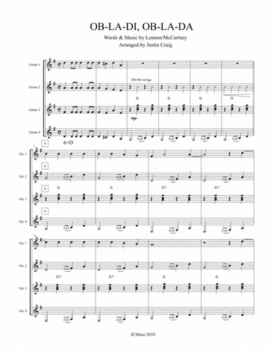 Ob-La-Di, Ob-La-Da (arr. Justin Craig)