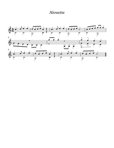 Alouette (arr. Milan Mitic)