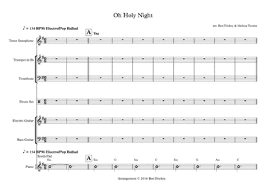 Oh Holy Night Contemporary Arrangement (arr. Ben Trickey)
