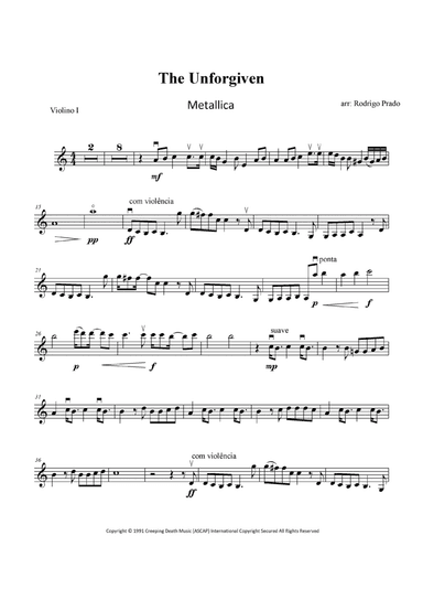 The Unforgiven (arr. Rodrigo Prado)
