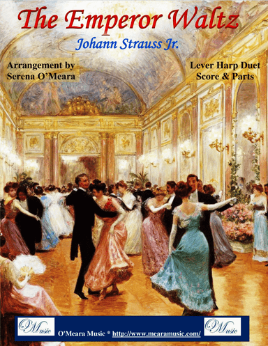 The Emperor Waltz, Lever Harp Score & Parts (arr. Serena O'Meara)