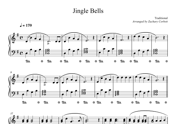 Jingle Bells (arr. Zachary Corbett)