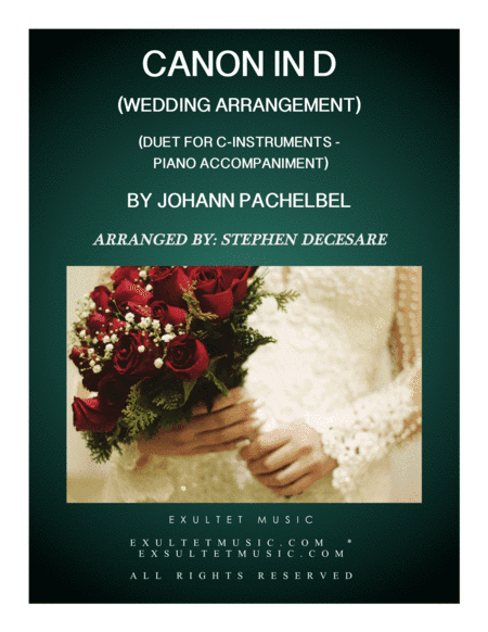 Pachelbel's Canon (Wedding Arrangement: Duet for C-Instruments with Piano Accompaniment) (arr. Stephen DeCesare)