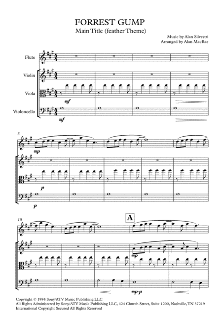 Forrest Gump - Main Title (feather Theme) (arr. Alan MacRae)