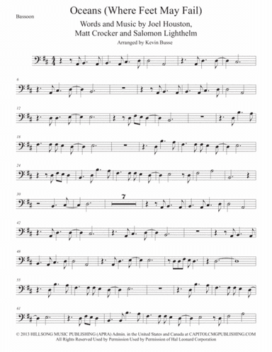 Oceans (Where Feet May Fail) (arr. Kevin Busse)