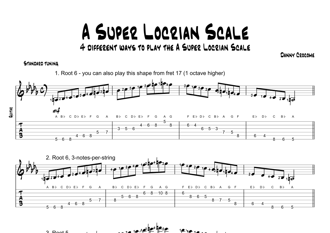 A Super Locrian Scale (4 Ways to Play)