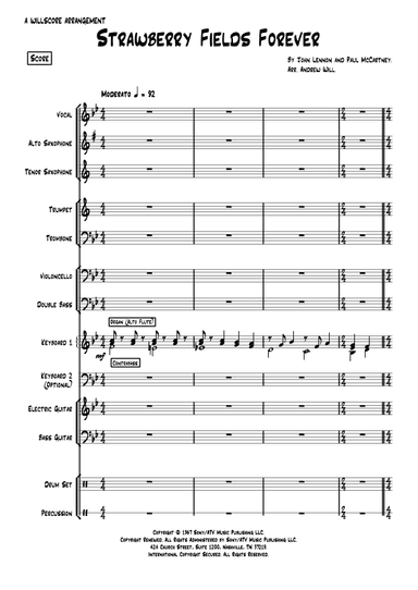 Strawberry Fields Forever (arr. Andrew Will)