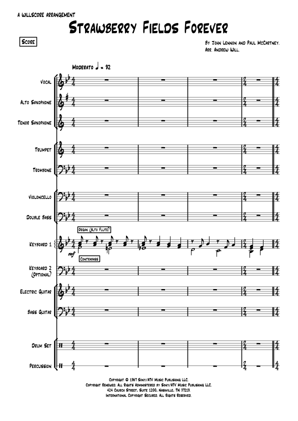 Strawberry Fields Forever (arr. Andrew Will)