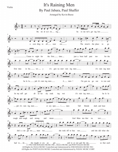 It's Raining Men (arr. Kevin Busse)