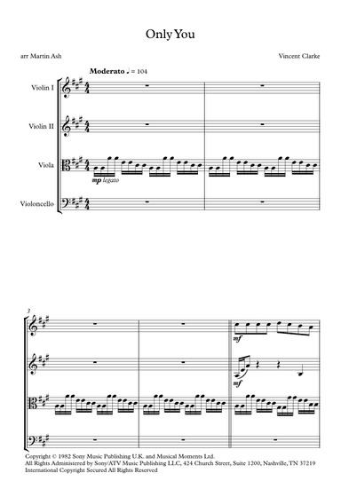 Only You (arr. Martin Ash)