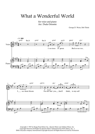 What A Wonderful World (arr. Duda Oriontte)