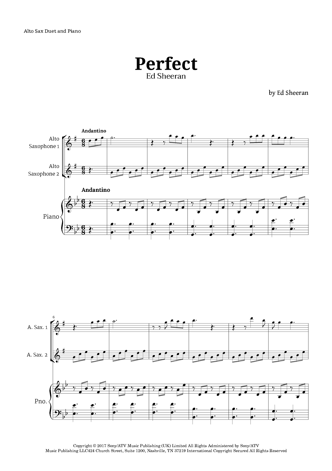 Perfect (arr. Langanho)