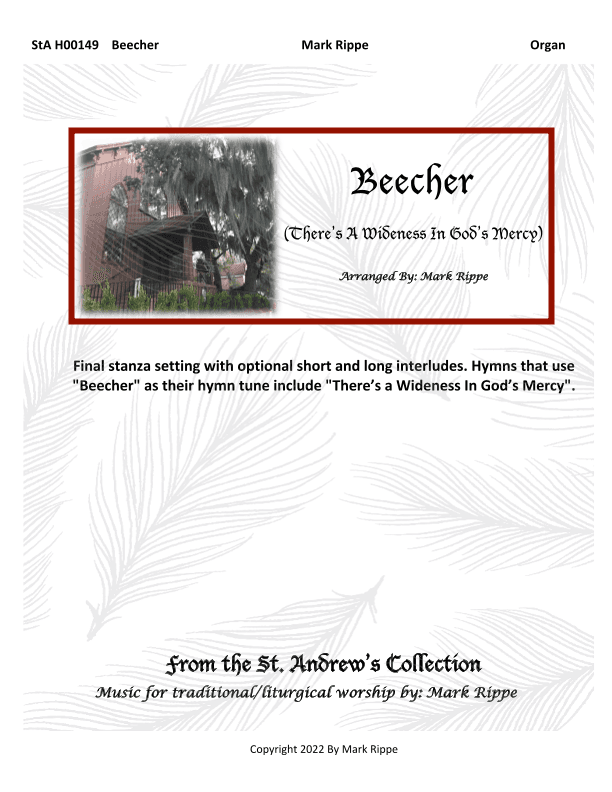 Beecher (There's A Wideness In God's Mercy) (arr. Mark Rippe)
