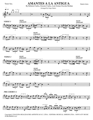 Amante A La Antigua (arr. Jorge Juárez)
