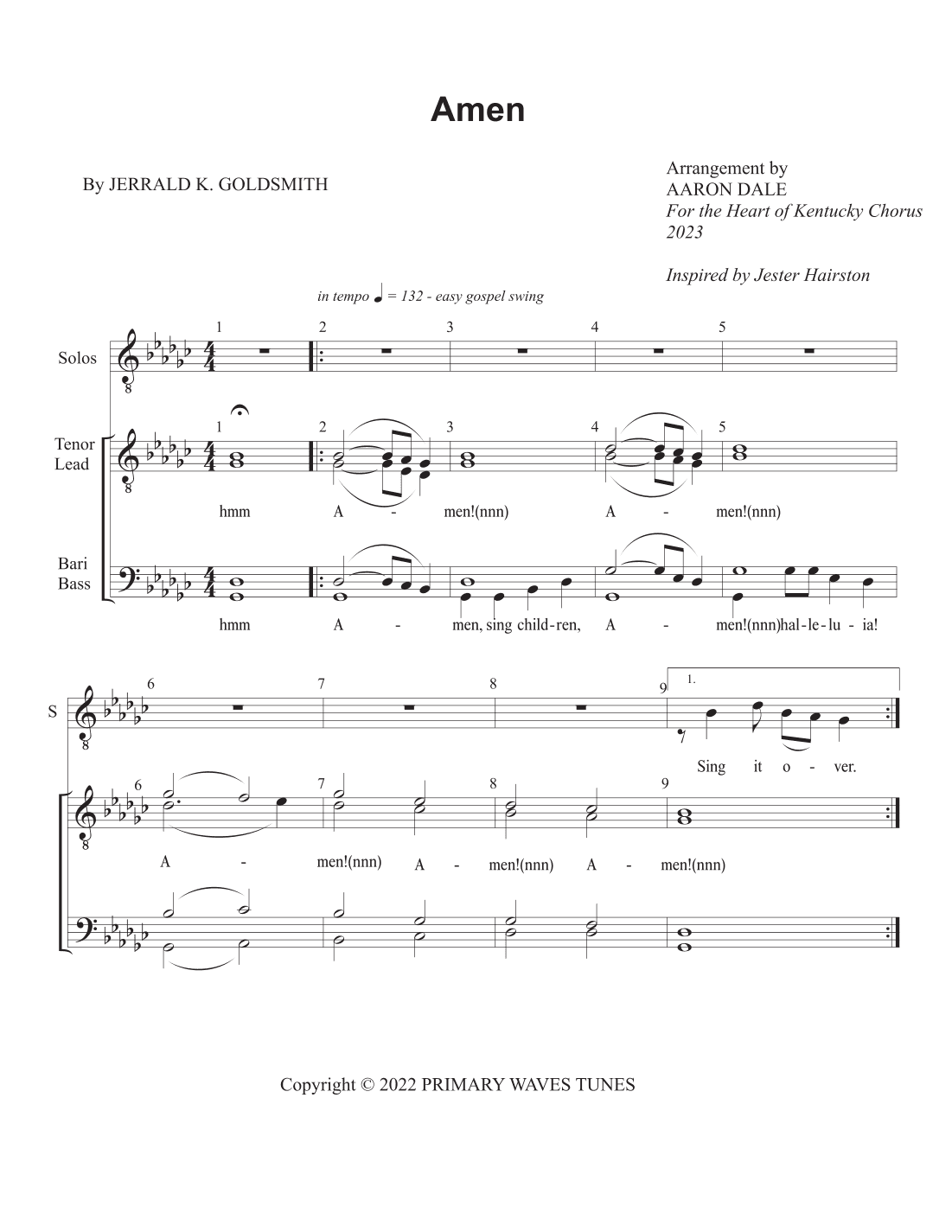 Amen (arr. Aaron Dale)