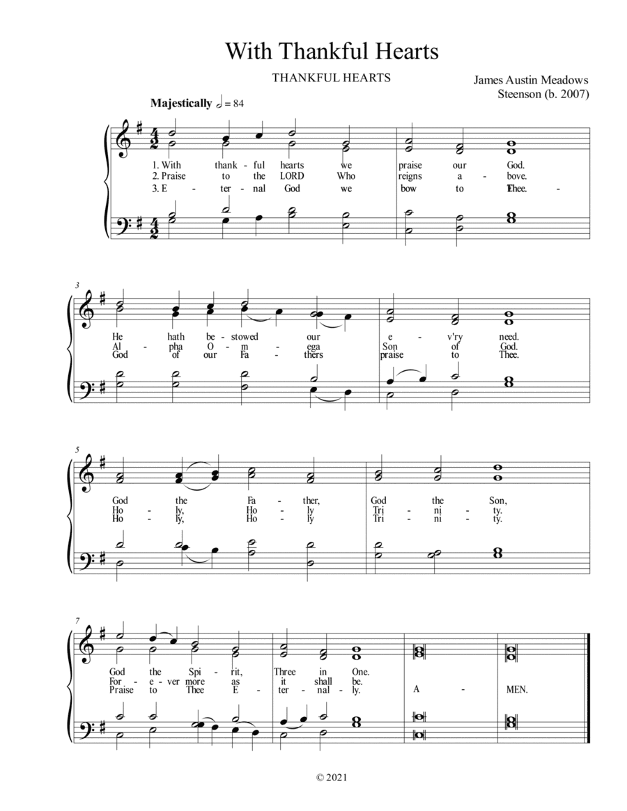 With Thankful Hearts