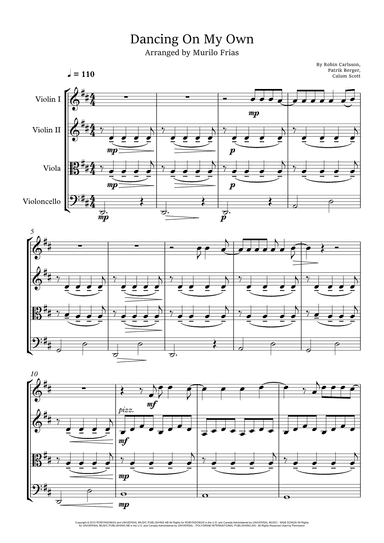 Dancing On My Own (arr. Murilo Frias)