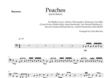 Peaches (arr. Cadu Barcelos)