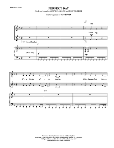 Perfect Day (arr. Jeffrey Bowen)
