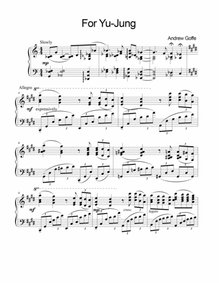 Lyric Etude No. 5 "For Yu-Jung"