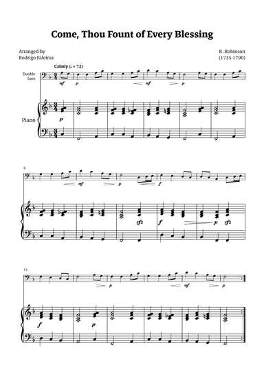 Come Thou Fount of Every Blessing (arr. Rodrigo Faleiros)