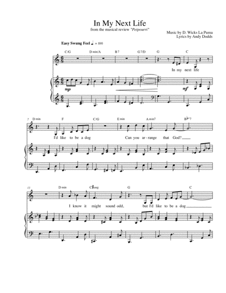 In My Next Life (I'd Like to be a Dog)