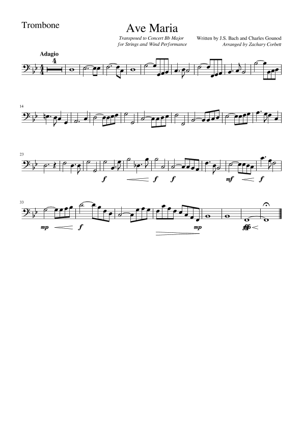 Ave Maria (arr. Zachary Corbett)